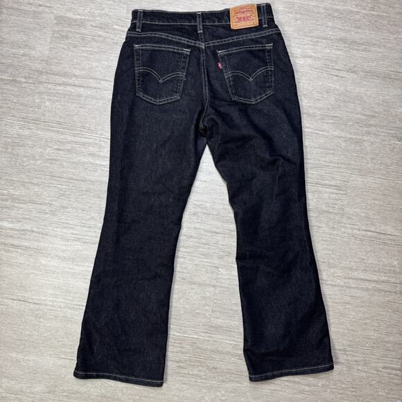 Vintage 90s Levis 515 Jeans Black Wash USA Denim Women's 10P Bootcut Low Rise - Picture 2 of 10